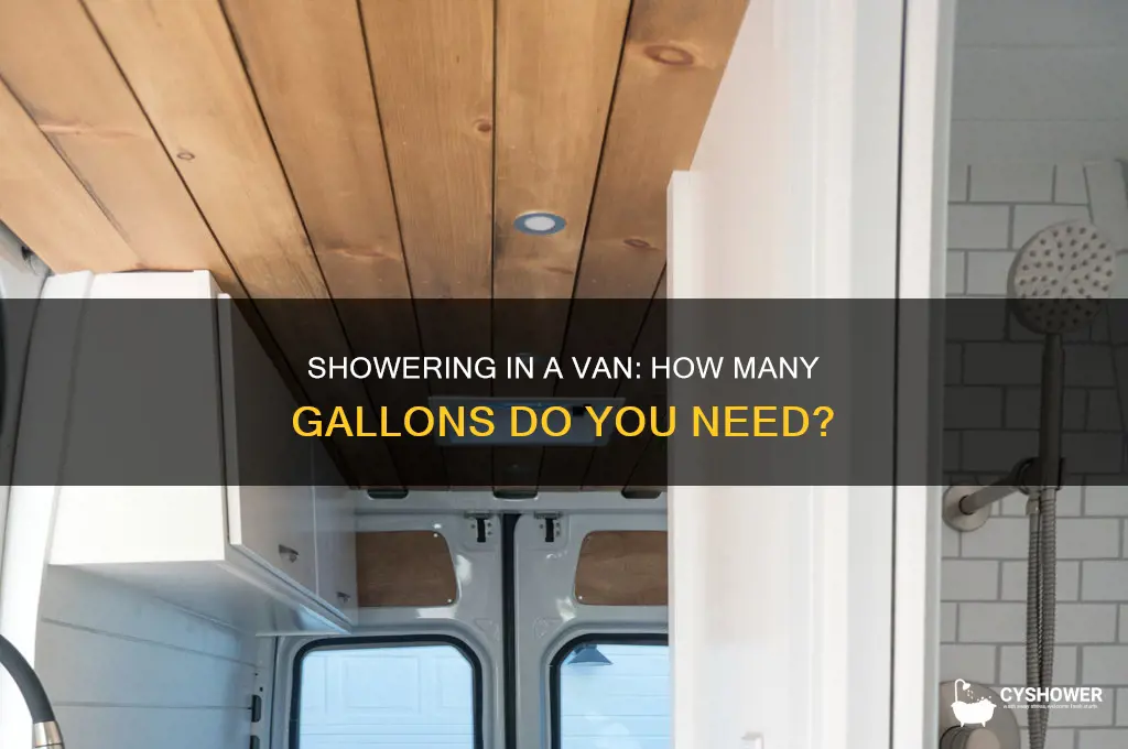 how many gallons does a shower take van life