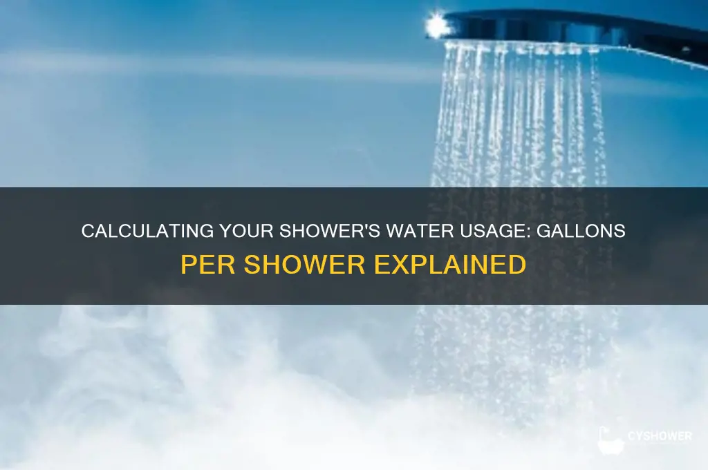 how many gallons of water are in my shower