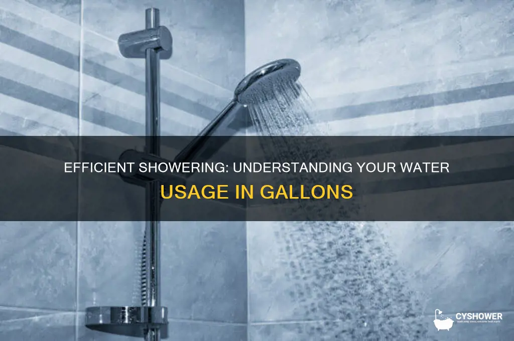how many gallons to take a shower