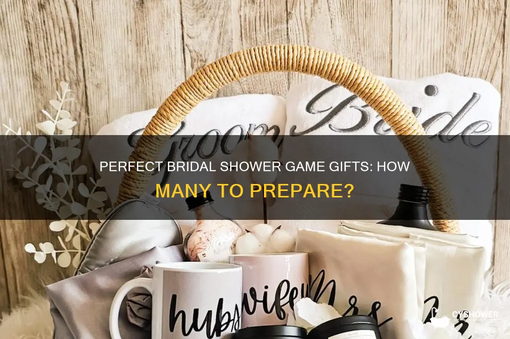 how many gifts for bridal shower games