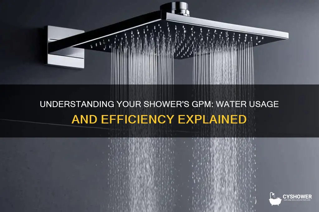 how many gpm does a shower take