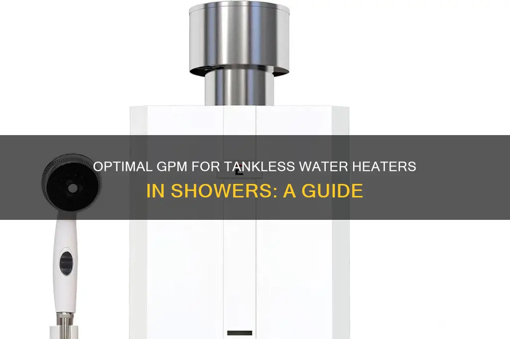 how many gpm for shower tankless water heater