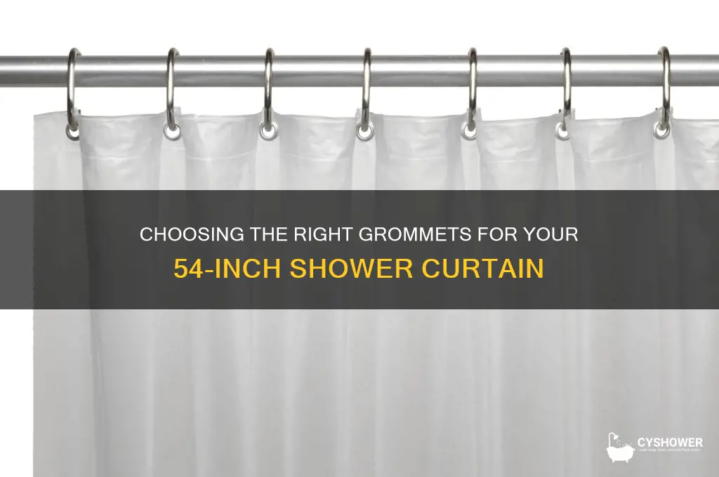 how many grommets 54 inch shower curtain