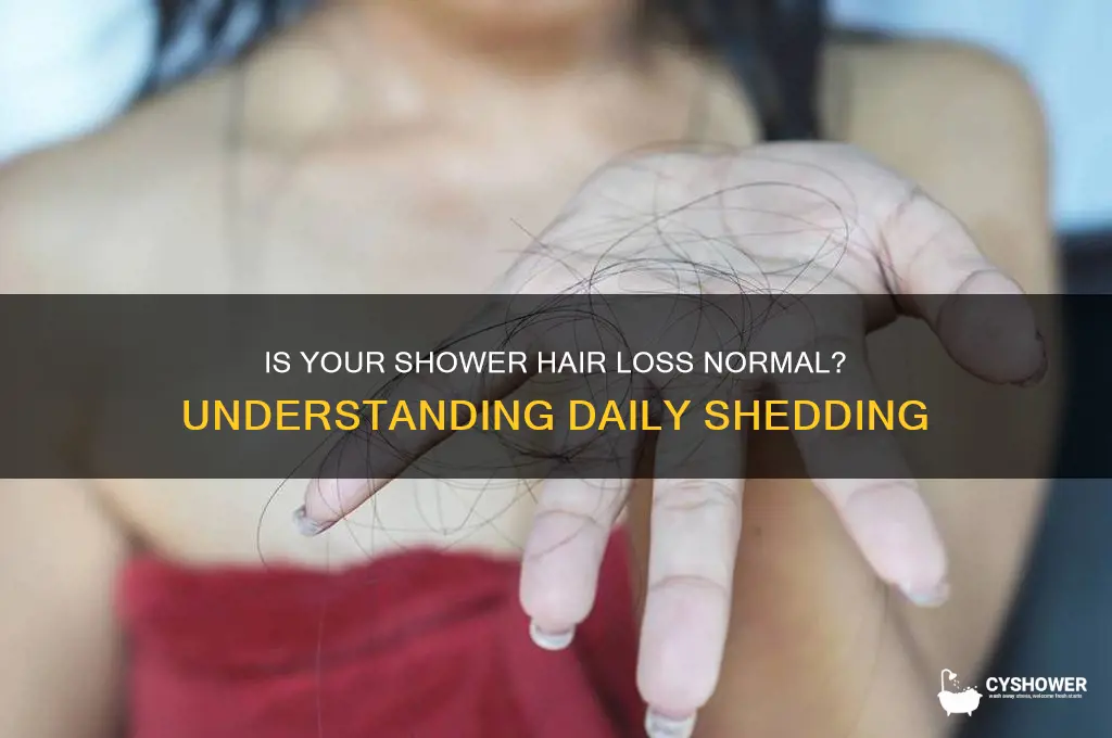 how many hairs lost in shower is normal