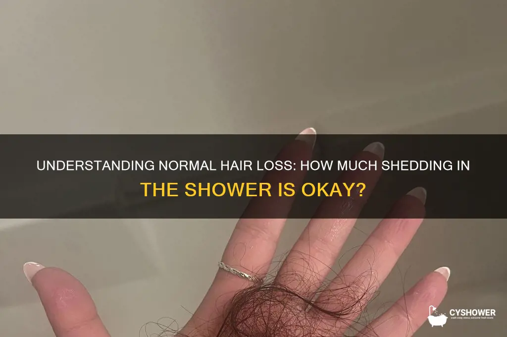 how many hairs should i lose in the shower
