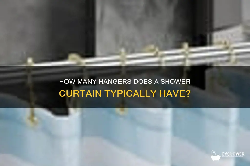 how many hangers does a shower curtain have