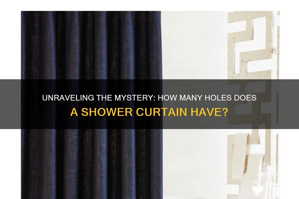 how many holes are in a shower curtain