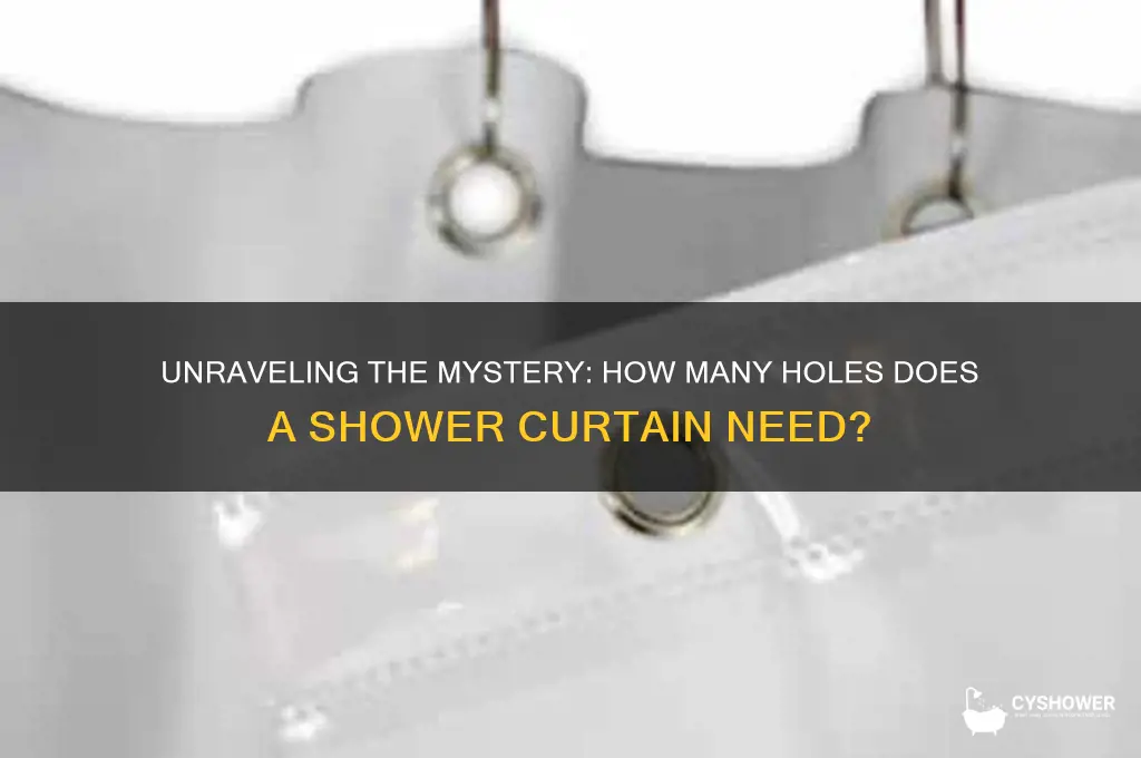 how many holes in a shower curtain