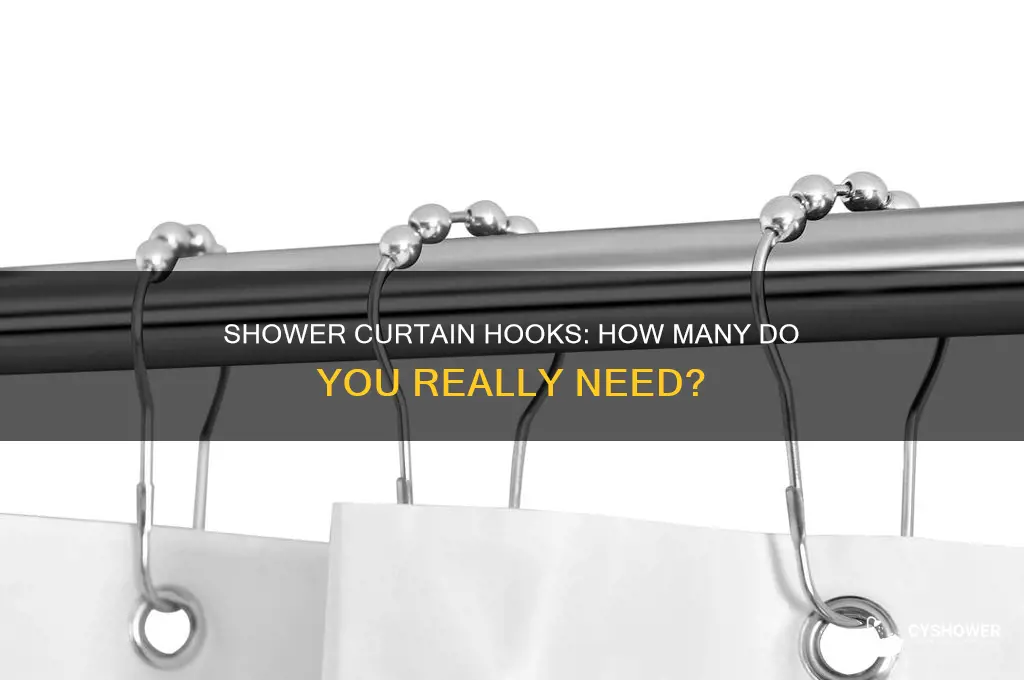 how many hooks does a shower curtain have