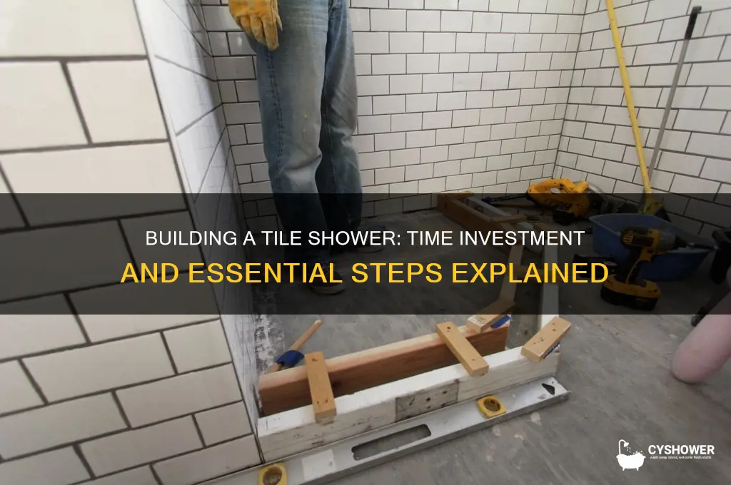 how many hour to build a tile shower
