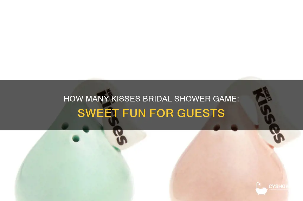 how many kisses bridal shower game