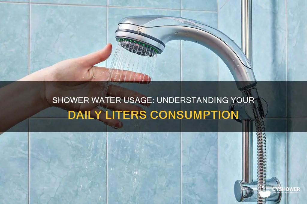 how many liters does a shower take