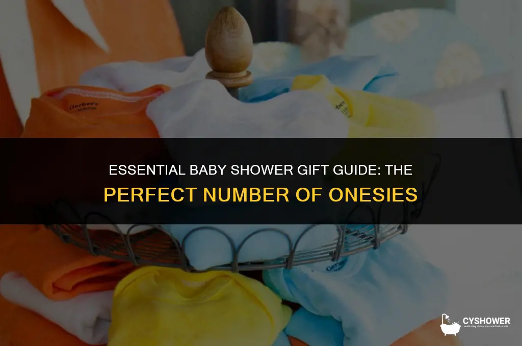 how many onesies for a baby shower