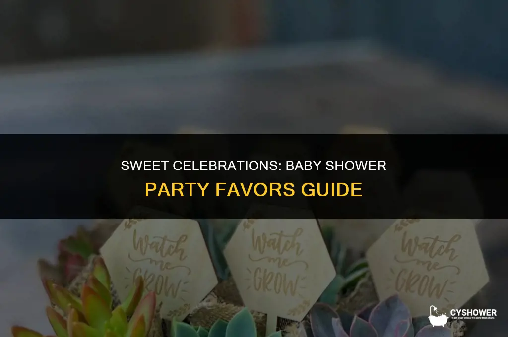 how many party favors for a baby shower