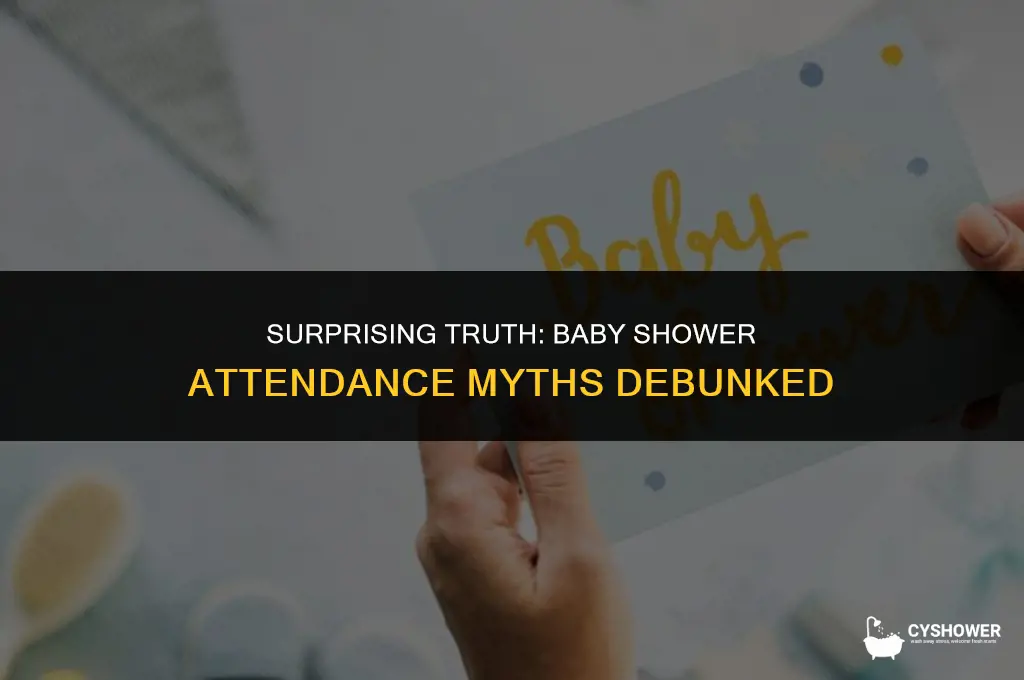 how many people actually come to baby shower