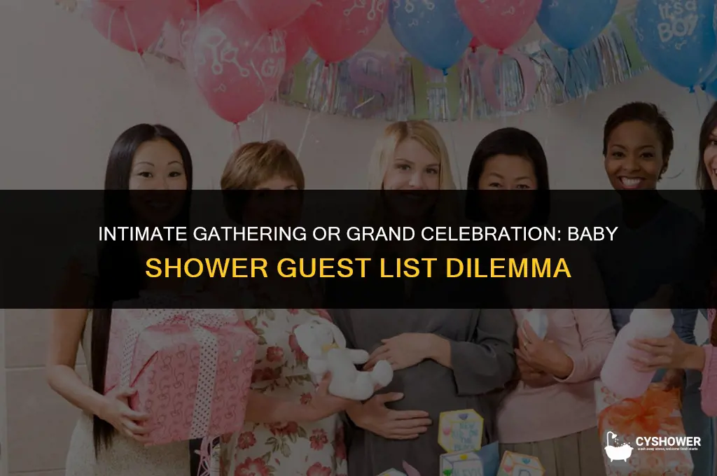 how many people can you have at a baby shower