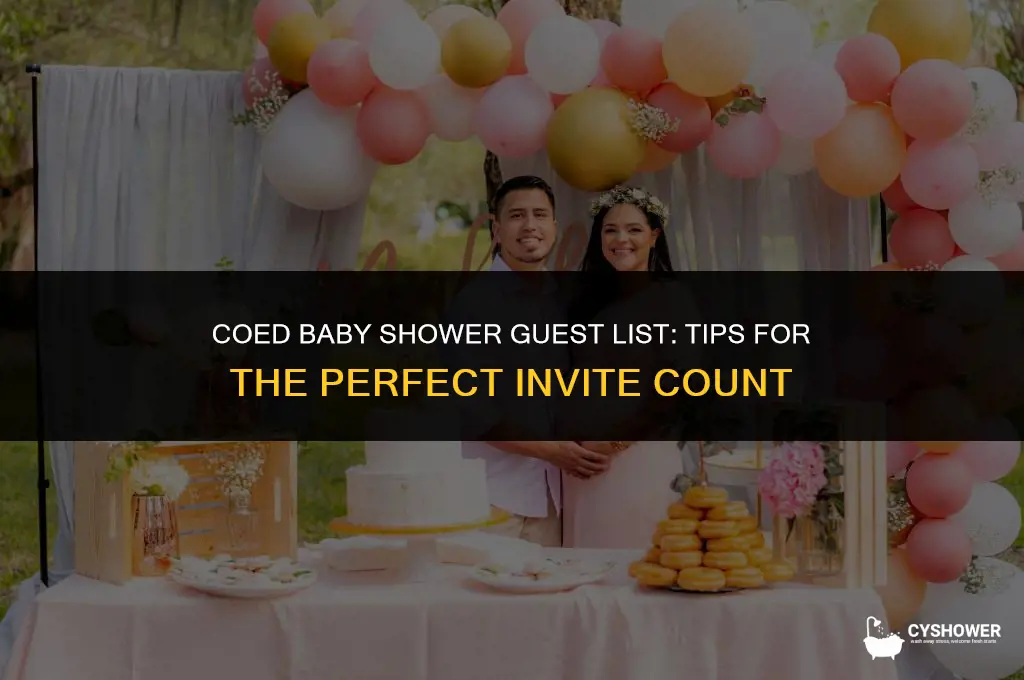 how many people to invite to coed baby shower