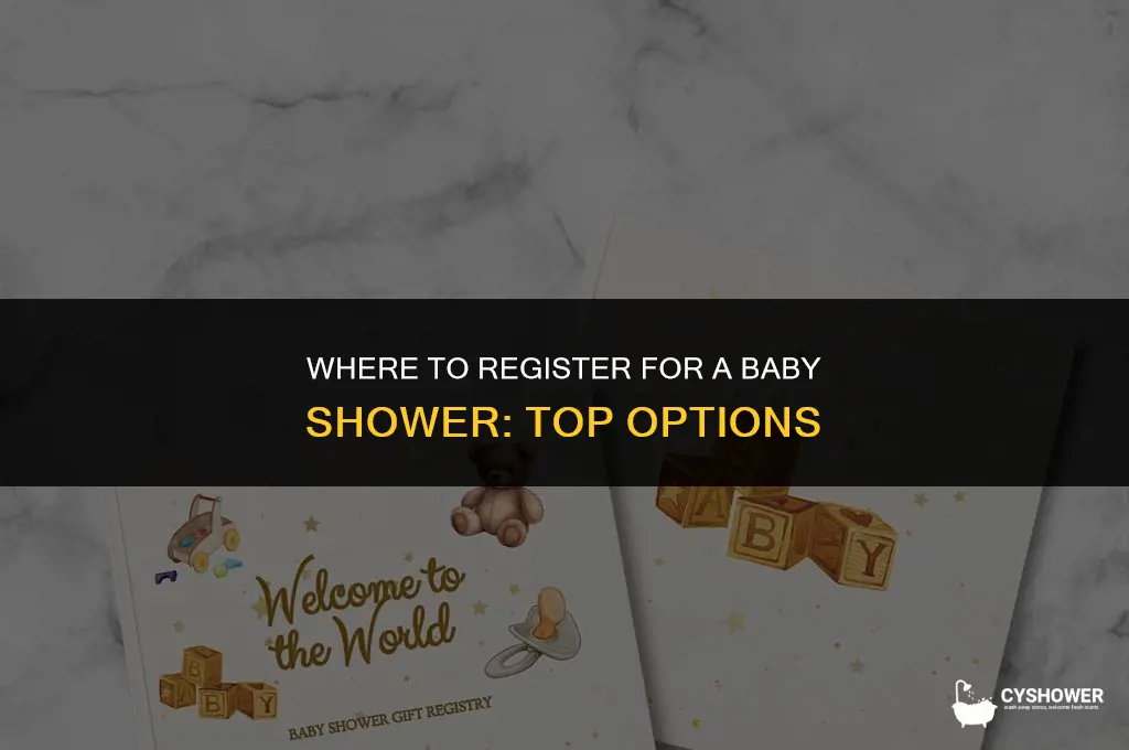 how many places can i register for a baby shower