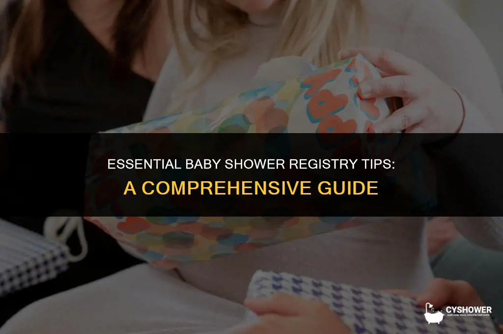 how many registries for baby shower