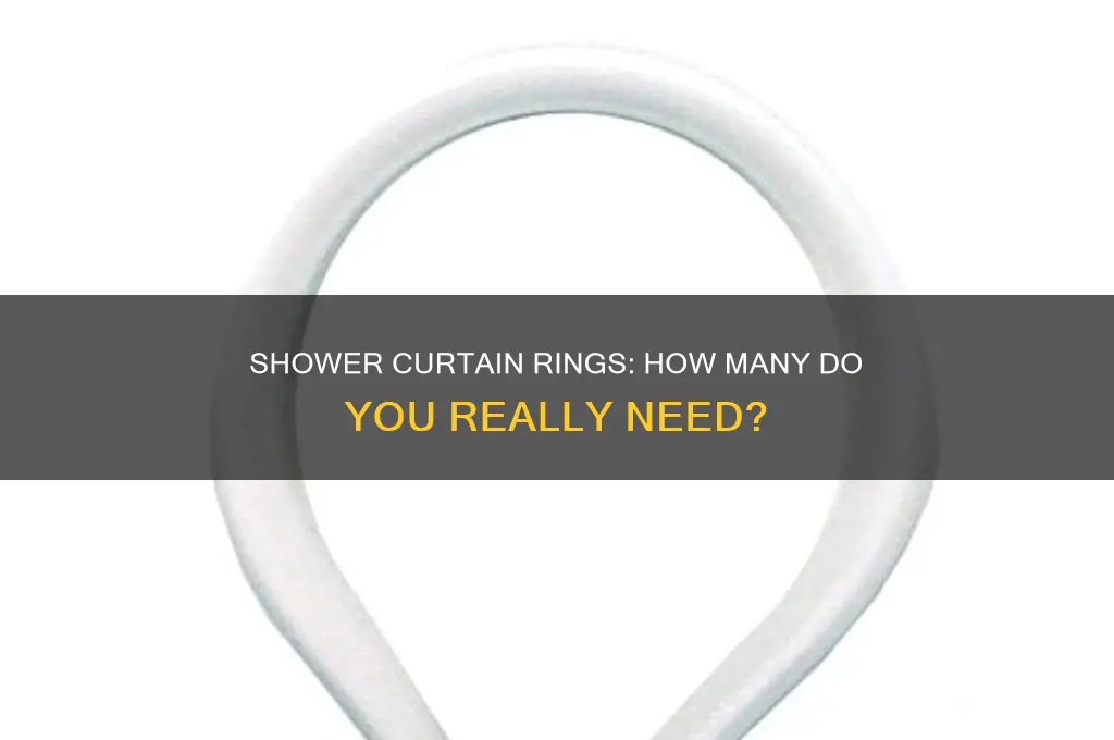 how many rings does a shower curtain have