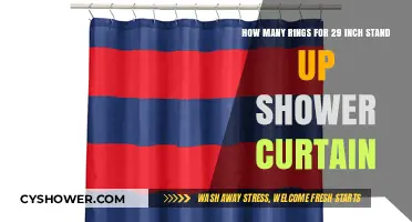 Choosing the Right Number of Rings for Your 29-Inch Stand-Up Shower Curtain