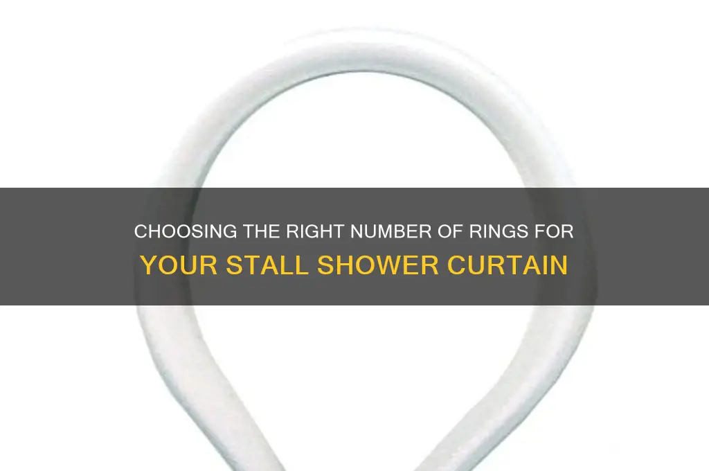 how many rings for stall shower curtain