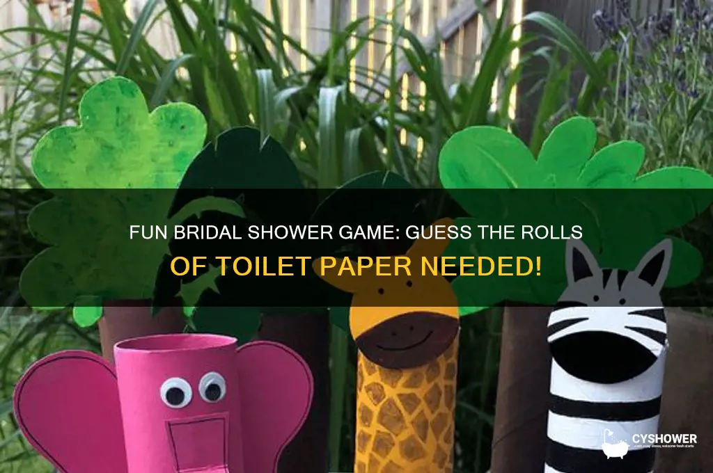 how many rolls of toilet paper for bridal shower game