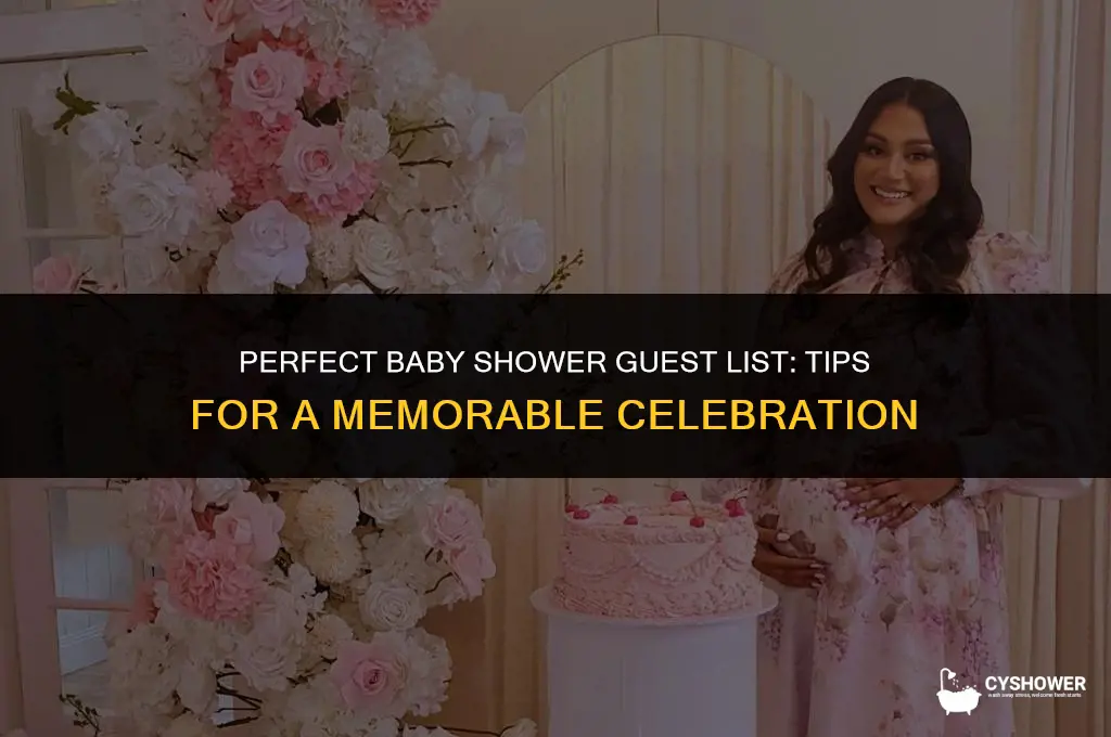 how many should you invite to a baby shower