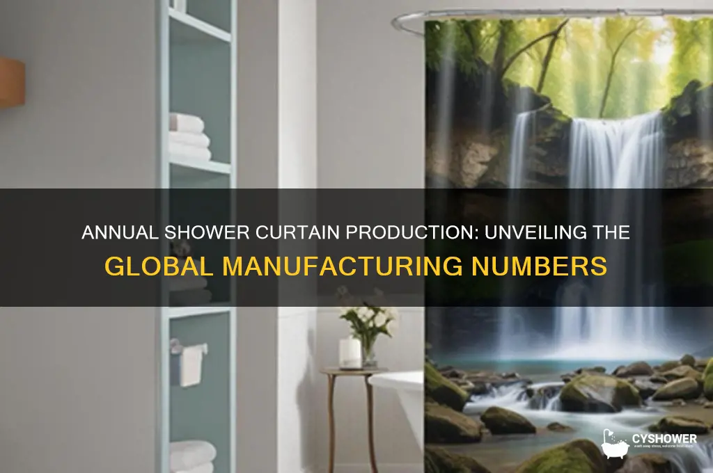 how many shower curtains are produced each year