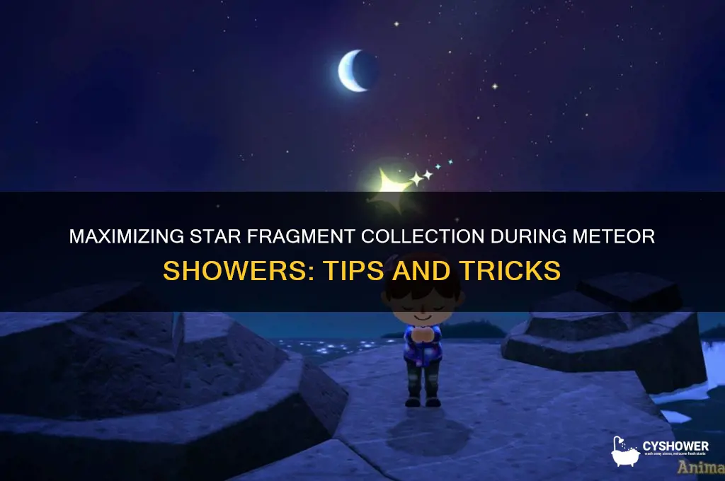 how many star fragments from meteor shower