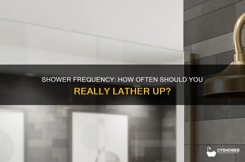how many times are you supposd to take shower