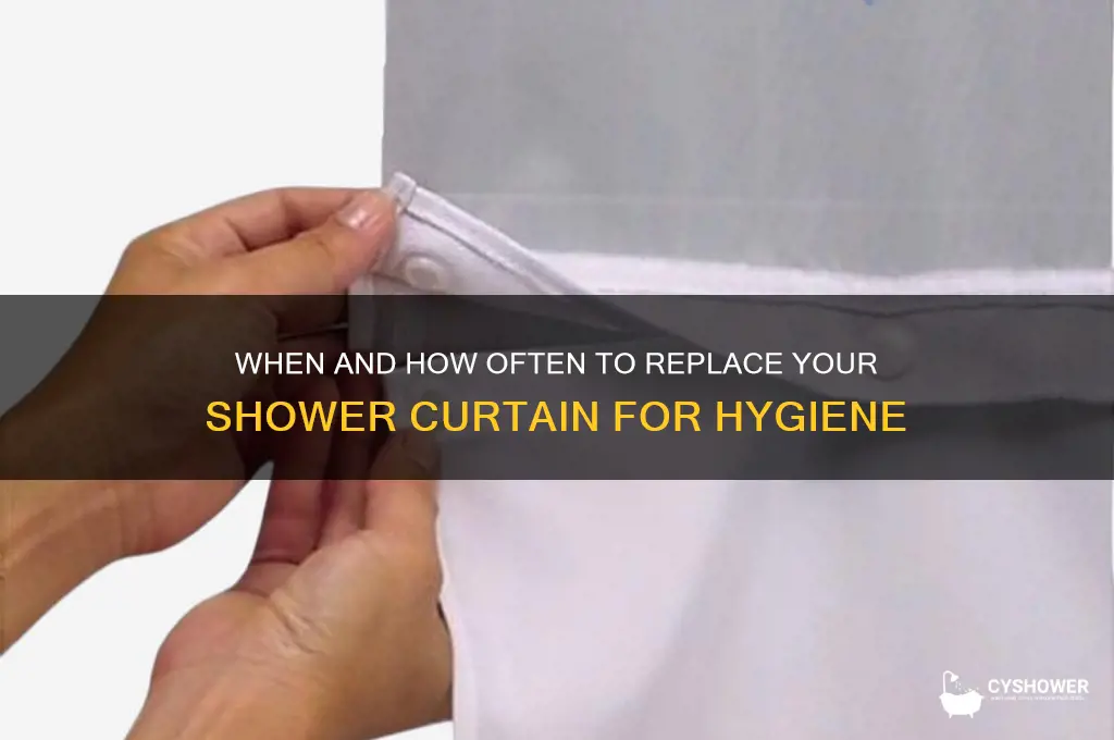 how many times do need to change shower curtain