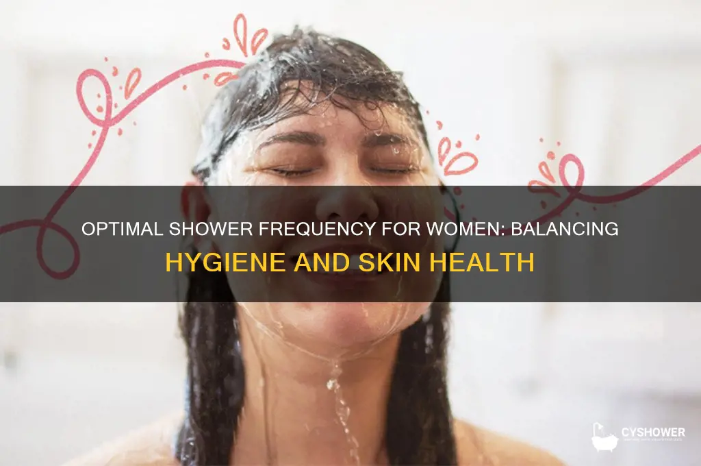 how many times should female take shower