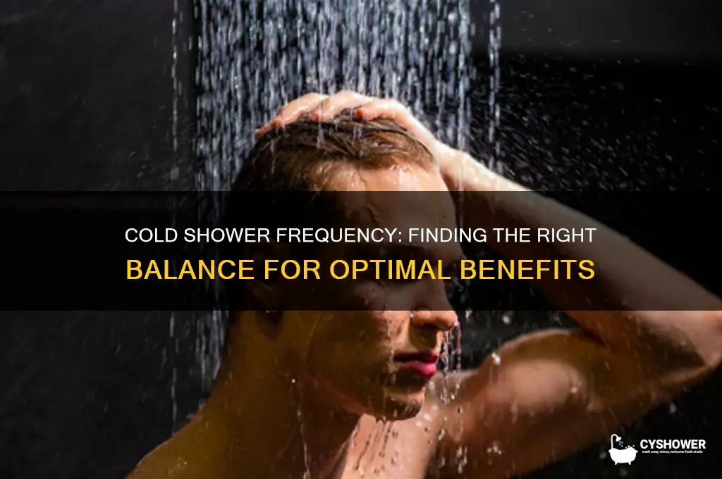 how many times should i take a cold shower