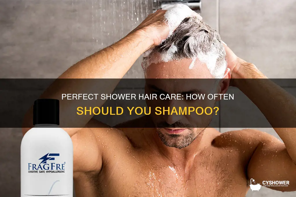 how many times to shampoo hair in shower