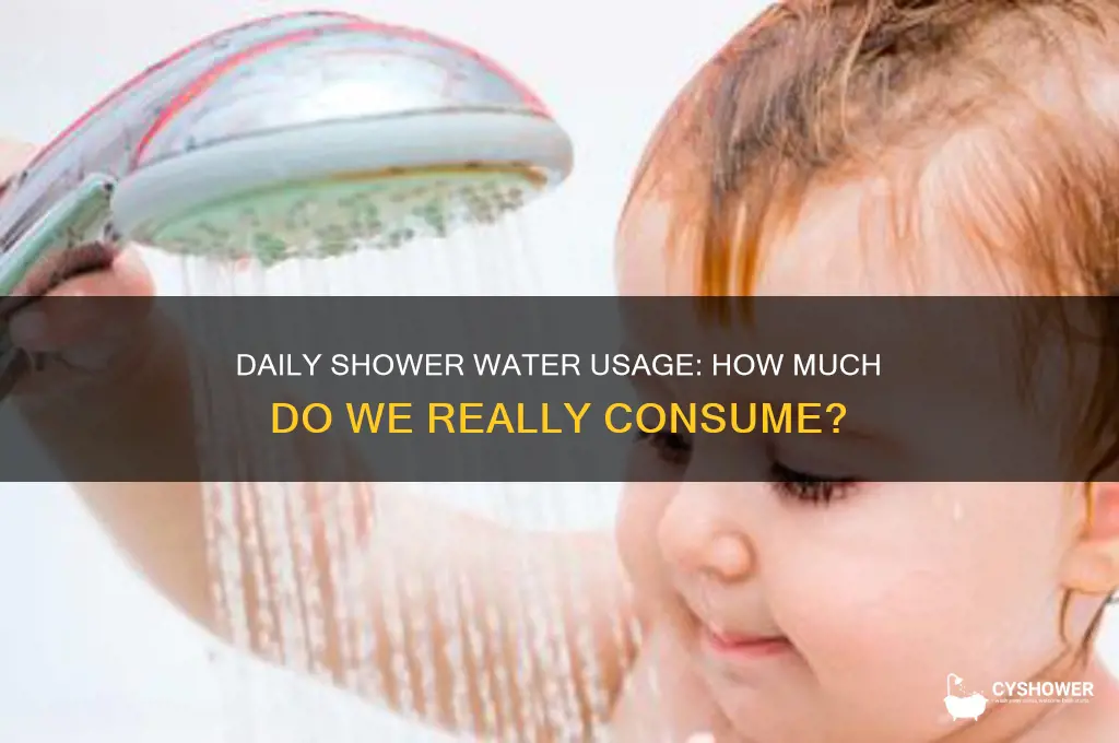 how many water do we shower a day