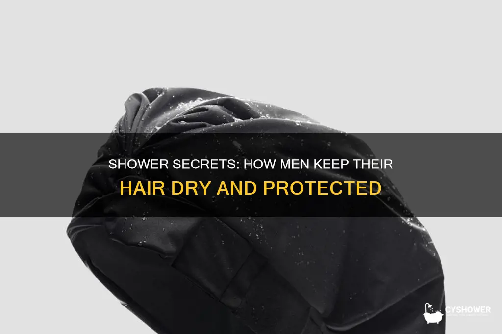 how men keep their hair dry in the shower
