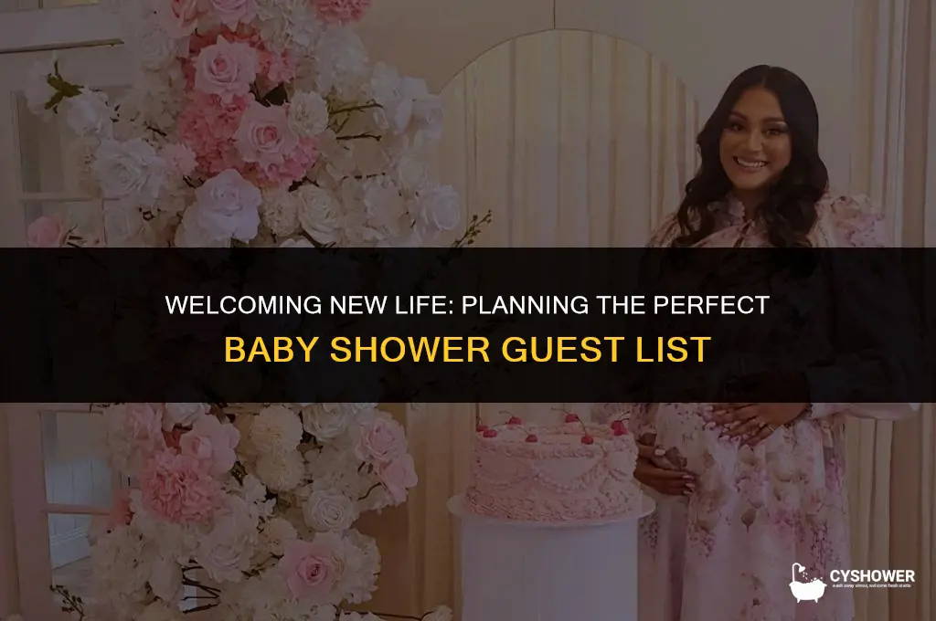 how mny guests home baby shower