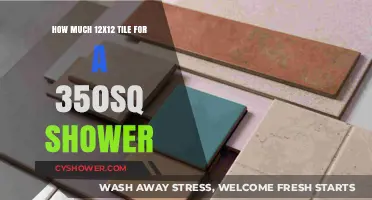 Calculating 12x12 Tile Quantity for a 350 Sq Ft Shower