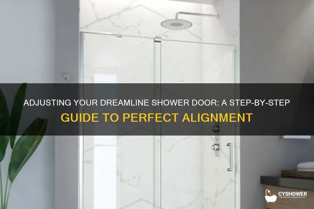 how much adjustment on dreanline shower door