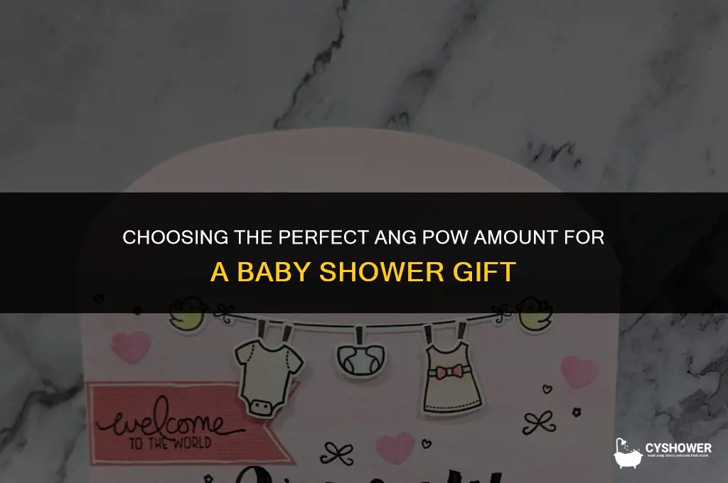how much ang pow to give for baby shower