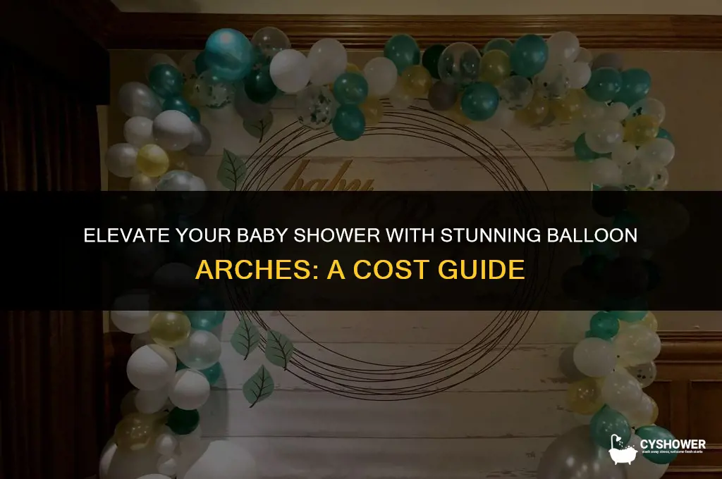 how much are balloon arches for baby shower
