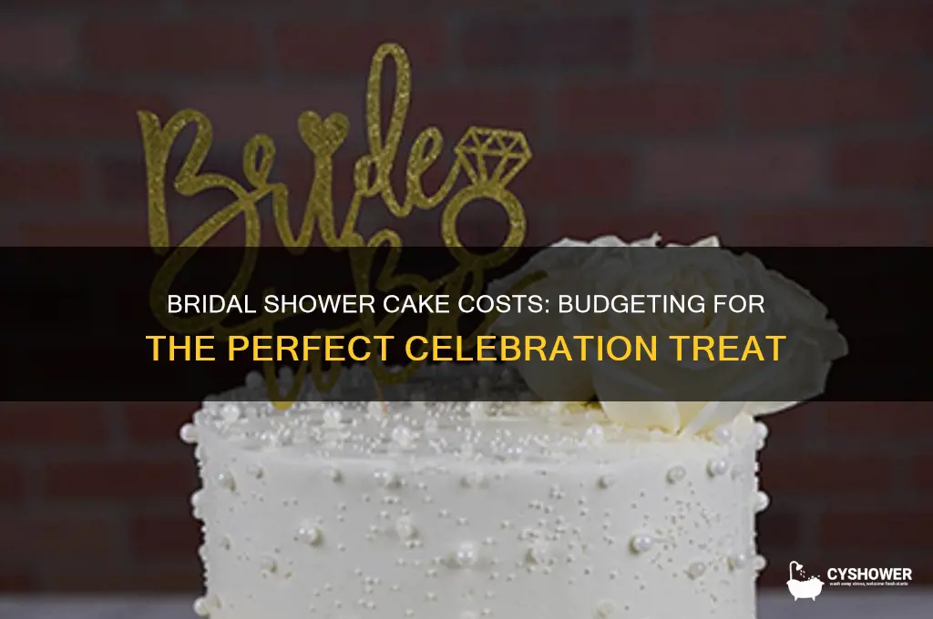 how much are bridal shower cakes