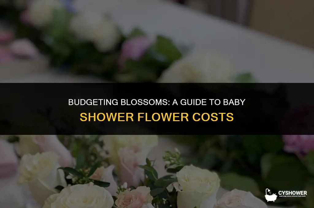 how much are flowers for a baby shower