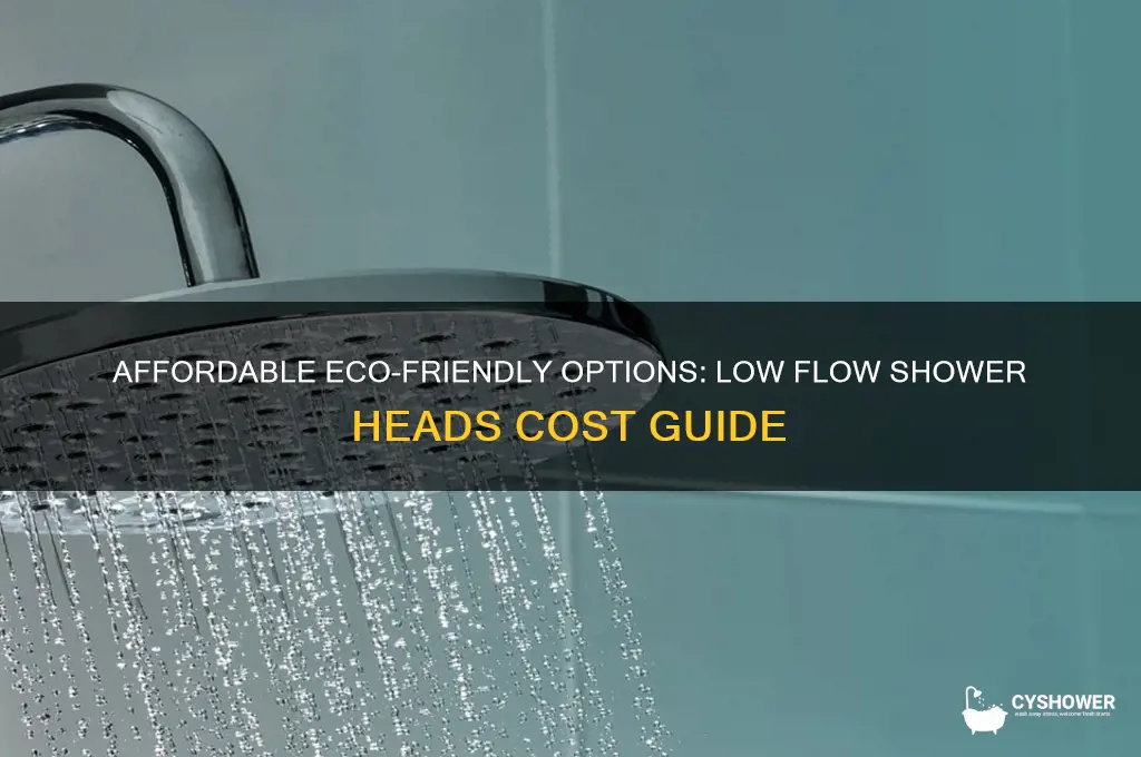 how much are low flow shower heads
