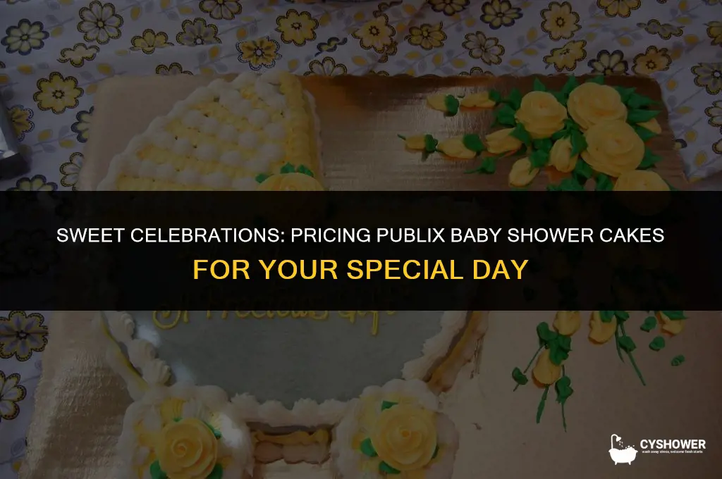 how much are publix baby shower cakes