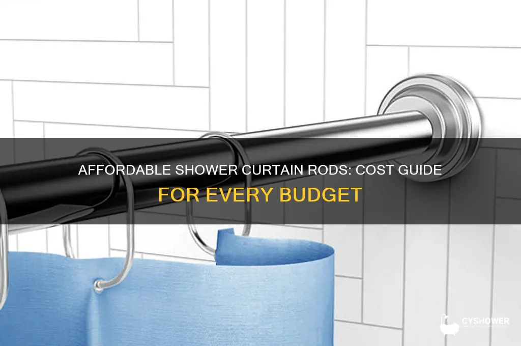 how much are shower curtain rods