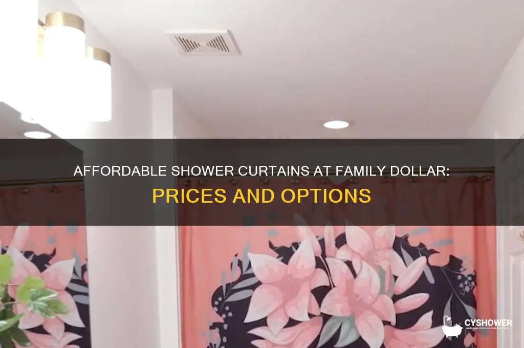 how much are shower curtains at family dollar