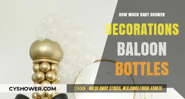 Budget-Friendly Baby Shower: Decorating with Balloon Bottles