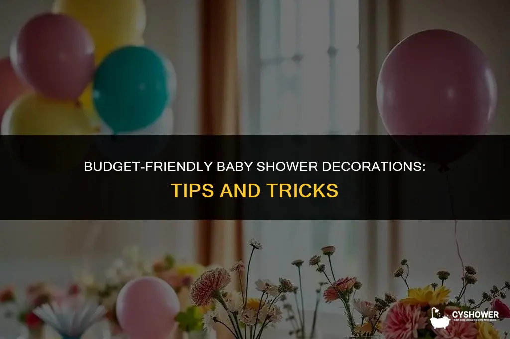 how much baby shower decorations